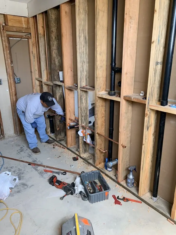 Commercial rough-in plumbing for Water Heater Replacement in Augusta